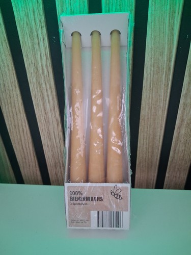 Bienenwachskerzen 3er set - bienenwachskerzen,