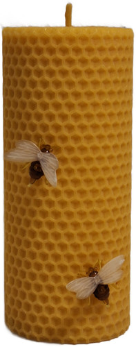 Gerollte bienenwachskerzen aus - gerollte,