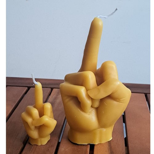 Kerze you mittelfinger - "f..k,