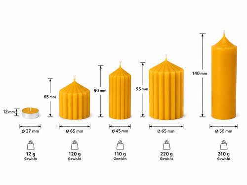 100 bienenwachskerzen - 100%,
