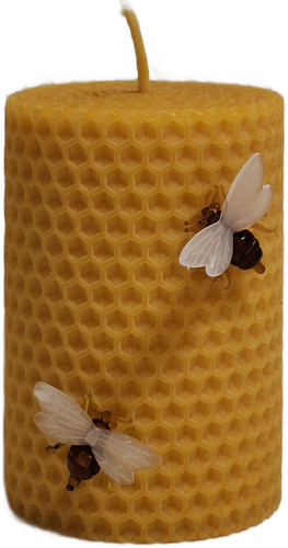 Gerollte bienenwachskerzen aus - gerollte,